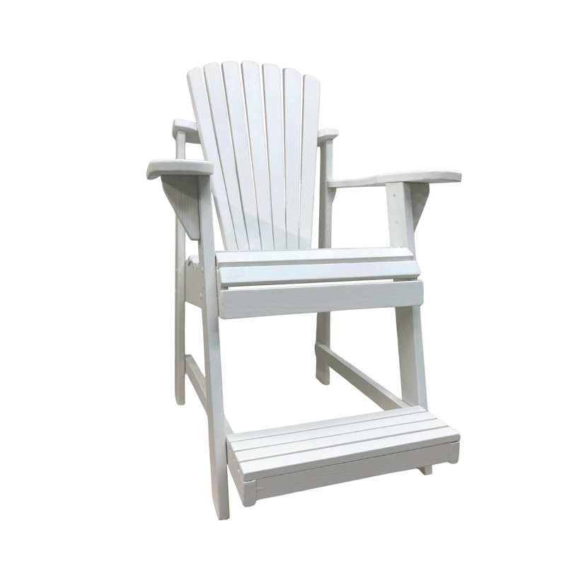 Weathercraft Classic USA-Made Adirondack Balcony/Pub Chair – 14 Sherwin-Williams Finish Colors, Elevated Outdoor Seating with Built-In Footrest