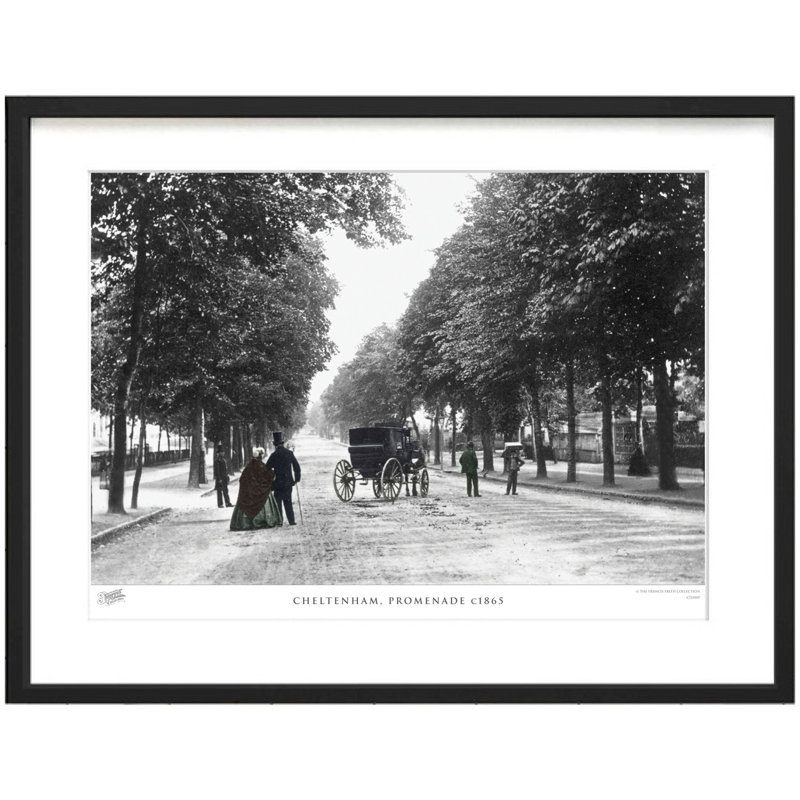 Cheltenham, Promenade C1865 by Francis Frith - Single Picture Frame Print, 28cm H x 36cm W x 2.3cm D