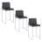 Contemporary High Back Barstool