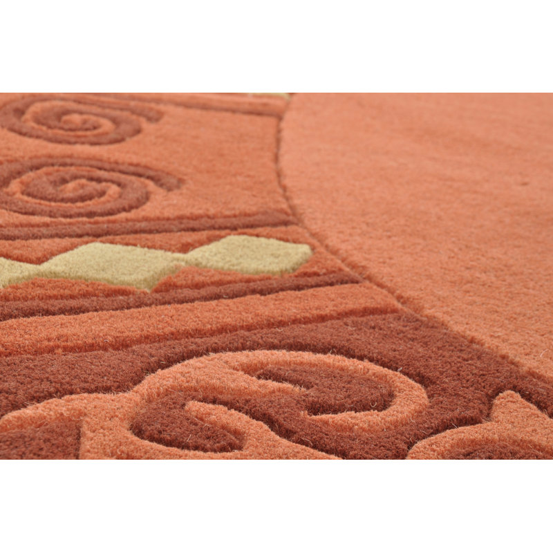 Ambadi Solid Colour Wool Hand Tufted Area Rug, Round 150 cm