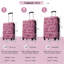 Valise à roulettes 3 pièces Hardshell avec valise TSA-128923900
