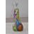 Wat Colorful Woman with Hand On Heart Resin Statue Size: 6" x 3" x 14"H