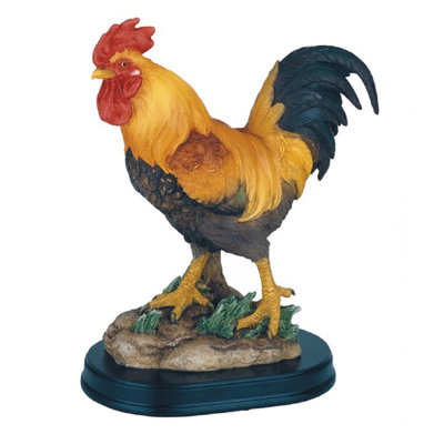 Willowood 7.5"H Orange Rooster Figurine
