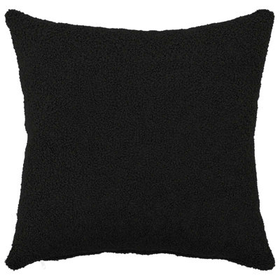 Indoor / Outdoor Black Square Cushion Cover