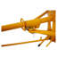 Drywall Panel Lift Hoist Jack, 11-Foot Vertical Reach, Yellow Iron Construction for Ceiling Installation