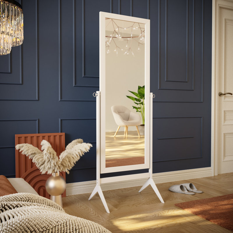 Leavens Rectangle Cheval Mirror, White