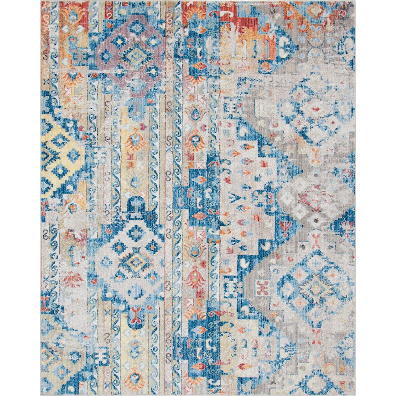 Geometric Indoor Rug, Rectangle 8' x 10'