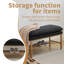 Banc de bout de lit avec tablette