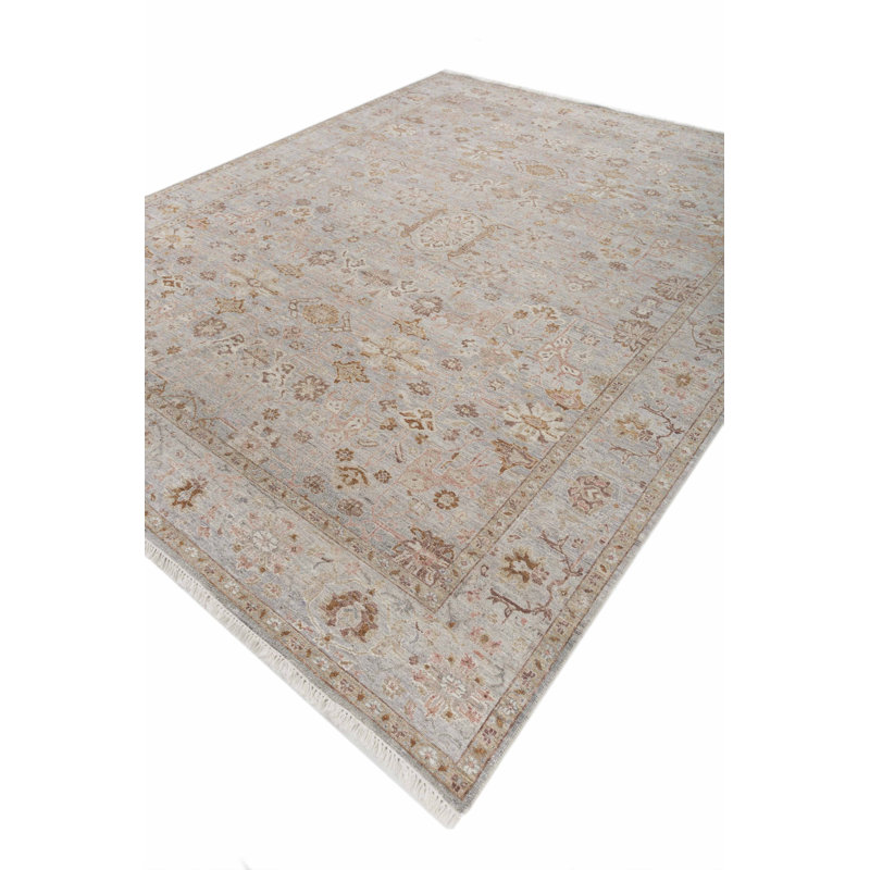 Contemporary One-of-a-Kind Rectangle 9'1" X 12' Hand Knotted Area Rug