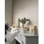 Bougie en verre baltique, blanc d'hiver-105889177