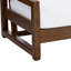 Causeuse d'extérieur en bois de teck massif Gustina avec coussin et accoudoirs-1118500621-1118507691