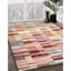 Tapis contemporain rose clair / rouge-1216367707