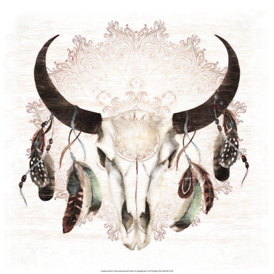 Dream Catcher Skull - Wrapped Canvas Print