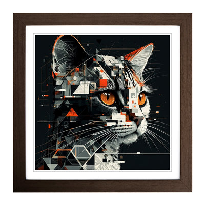 Cat Constructivism - Framed Print