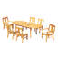 Osborne Outdoor - Piece Teak Dining Set-1167368681-1167368684