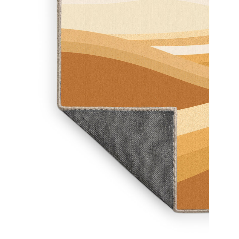 Tapis moelleux moelleux beige délavé Atacama Desert Chili, 7 x 9