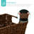 4 Multipurpose Stackable Seagrass Laundry Organizer Tote Baskets w/ Insert Handles-326673441