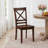 17'' H Acacia Solid Wood Side Chair-50509144