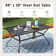 Sutiya Rectangular 6 - Person 60'' L Outdoor Dining Set with Swivel Chairs