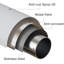 Adjustable Spring Tension Shower Curtain Rod 43-73", No Drill Non-Slip Metal Steel Rod-125166349