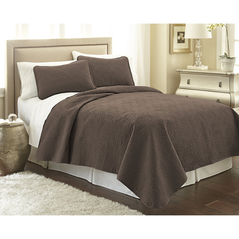 Polyester Quilt, Twin/Twin XL, Chocolate Brown