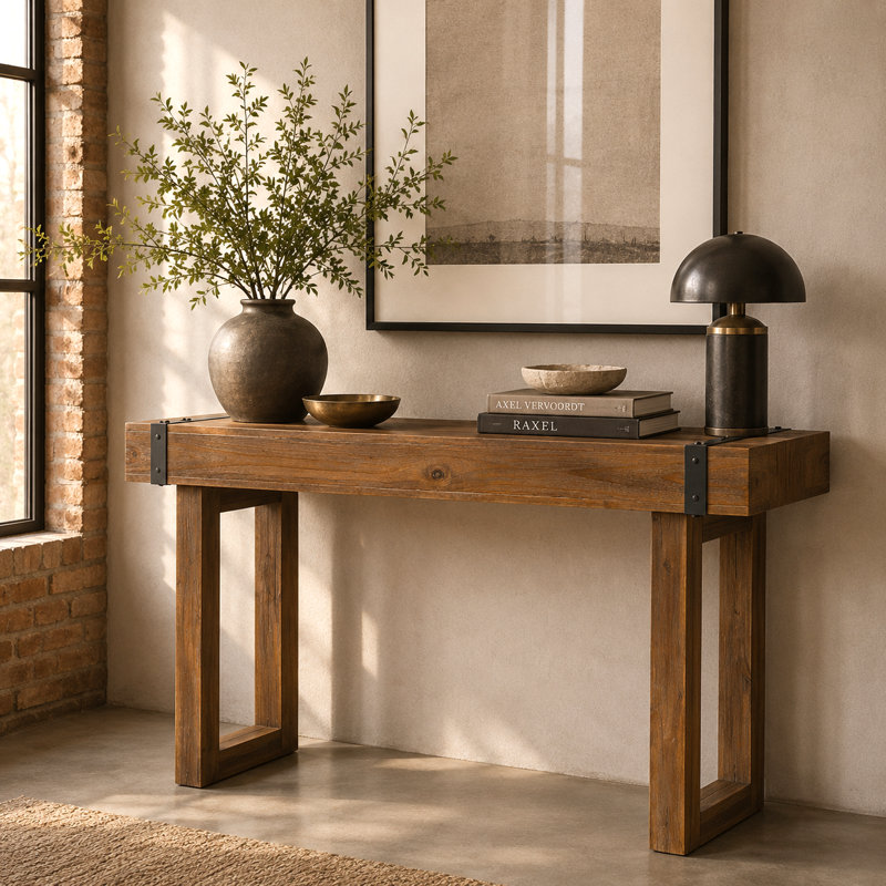 Brooklyn Walk 52" Wide Wood Console Table - Burnt Umber