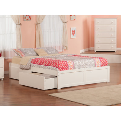 Avdain Solid Wood Platform Storage Bed