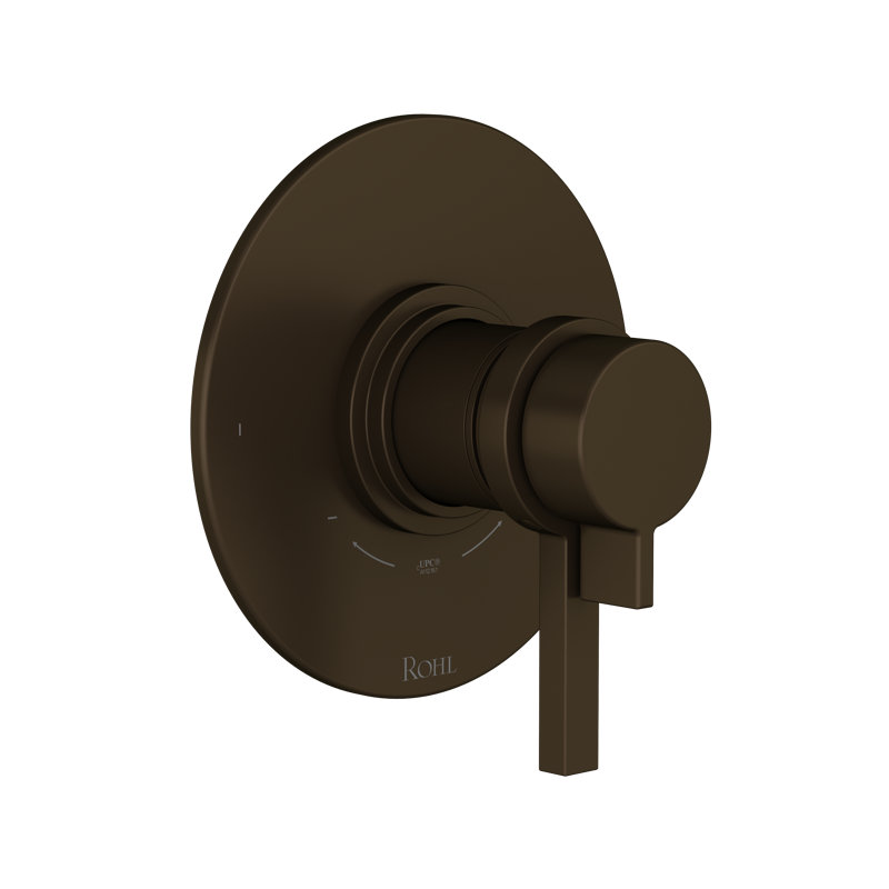 TLB44W1LMAPC Lombardia 1/2" Therm & Pressure Balance Trim With 2 Functions TLB44W1L, Tuscan Brass