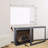 28 Inch Infrared Electric Fireplace With Removable Trim Kit Insert, Touch Panel Home Decor Heater, Smokeless Firebox With Fire Crackling Sound-307517075