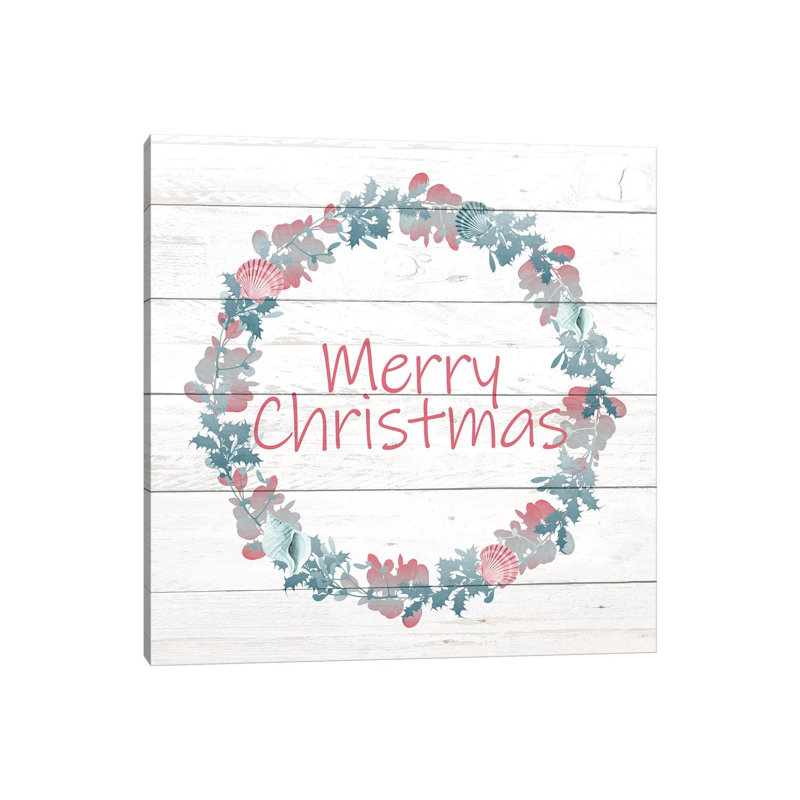 Sea Shell Wreath by Kimberly Allen - Wrapped Canvas Print, 45.72 cm H x 45.72 cm W