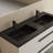 47.2'' Double Bathroom Vanity with Resin Top