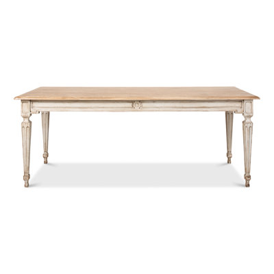 Table de salle à manger en bois de pin massif Elise