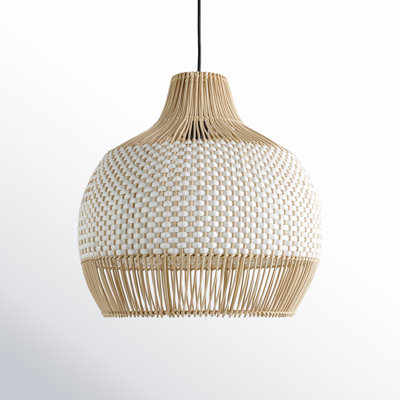 Caden Single Light Rattan Pendant