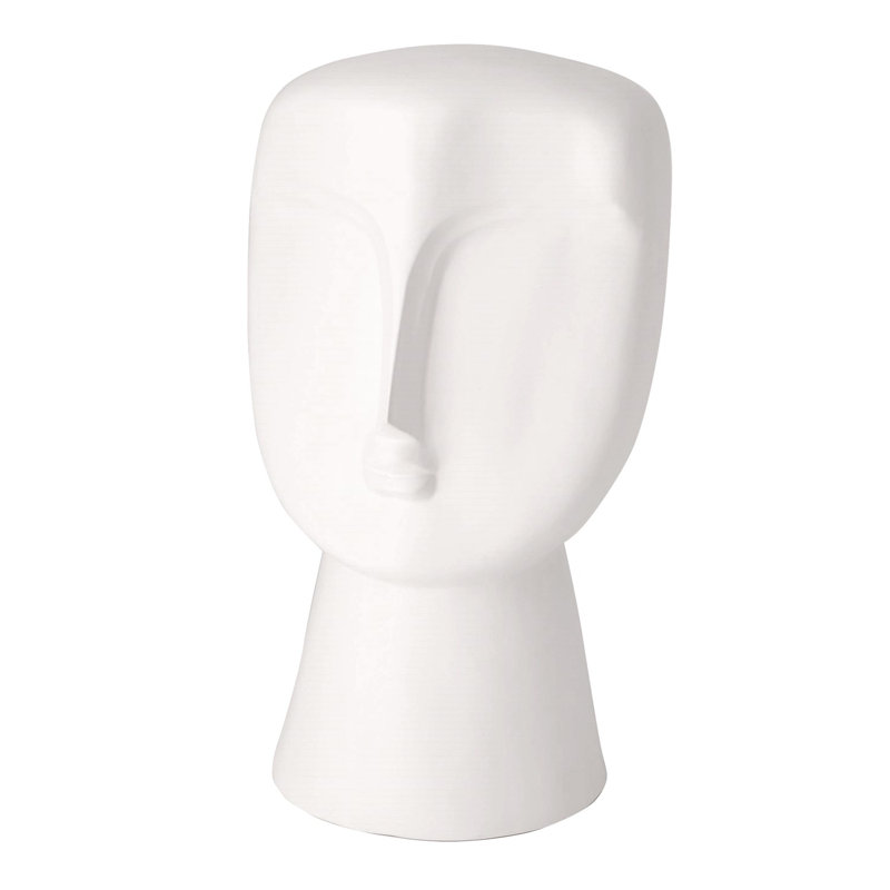 Matte Modernist Bust, Matte White