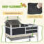 Tortoise House with Adjustable Lamp Holder Openable Lid Storage Shelf