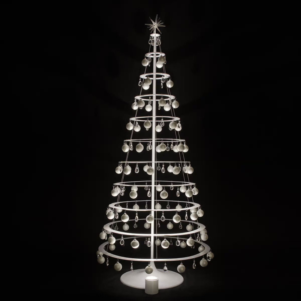 Wireless LED Xmas tree lights for Georg Jensen candle holders