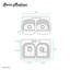 Évier de cuisine à double cuve en acier inoxydable Ouvert 33 x 22 Ouvert