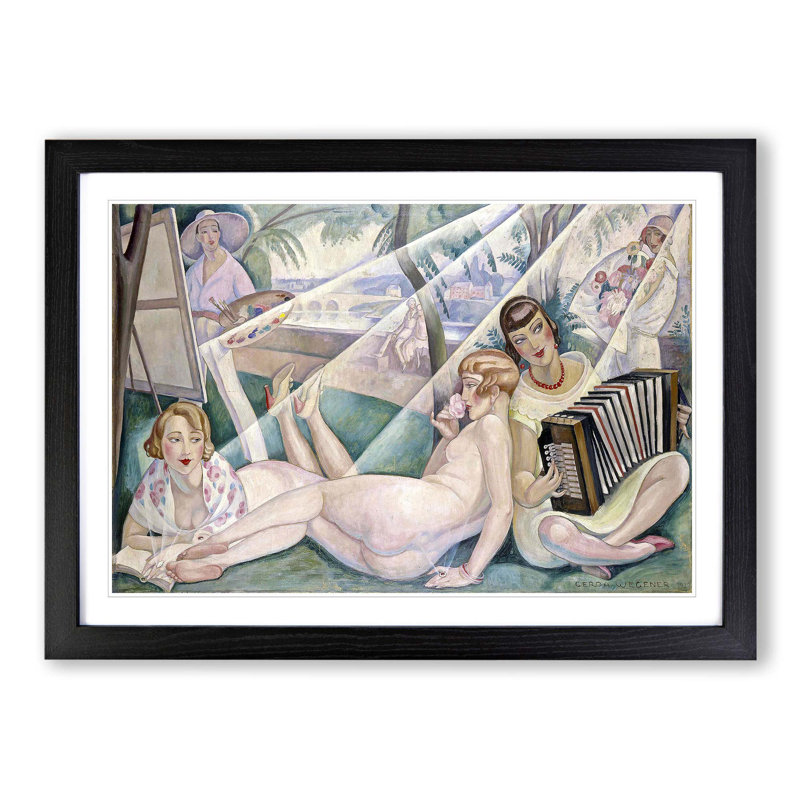 Gerda Wegener - Single Picture Frame Print, Black