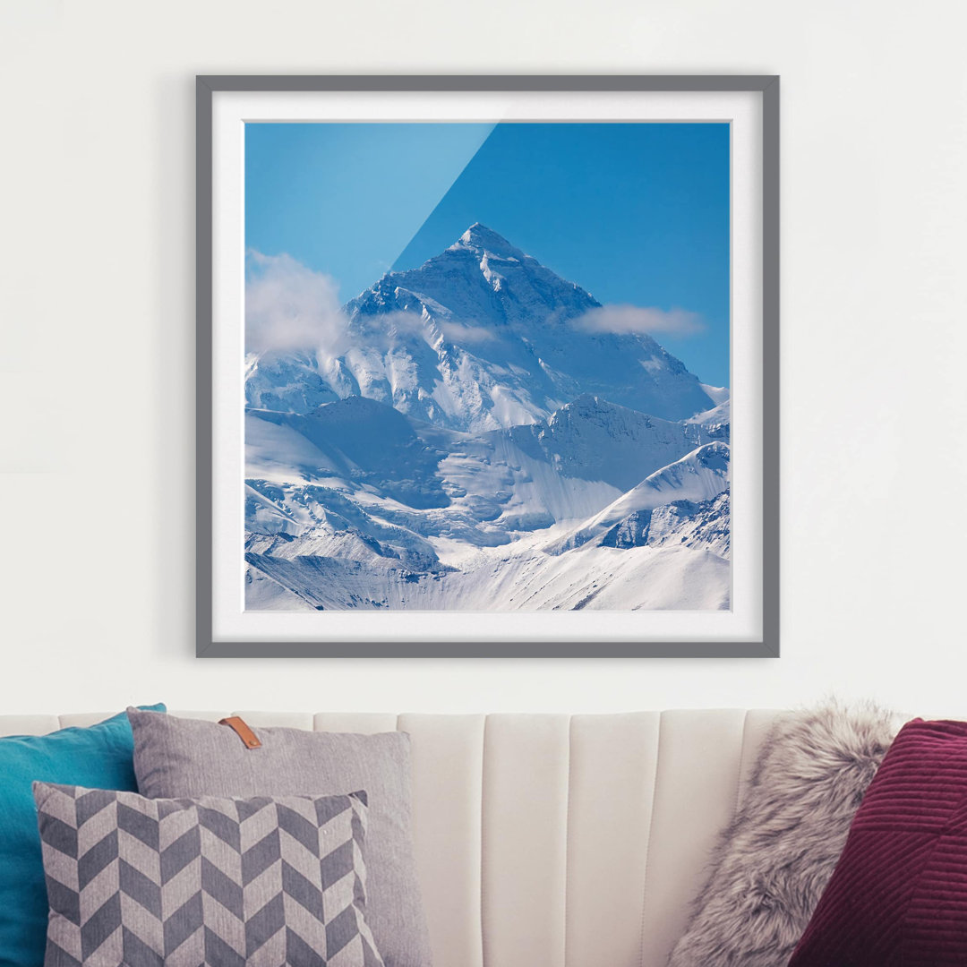 Gerahmtes Poster Mount Everest