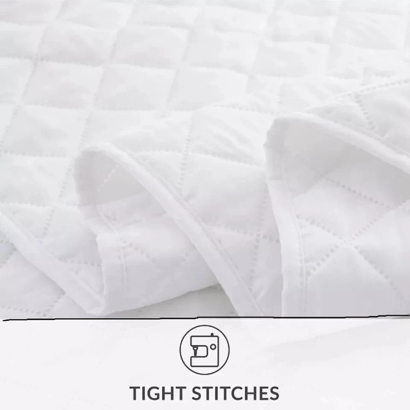 Microfiber Bedspread with Pillow Shams Included, Double Bedspread + 2 Standard Shams, White
