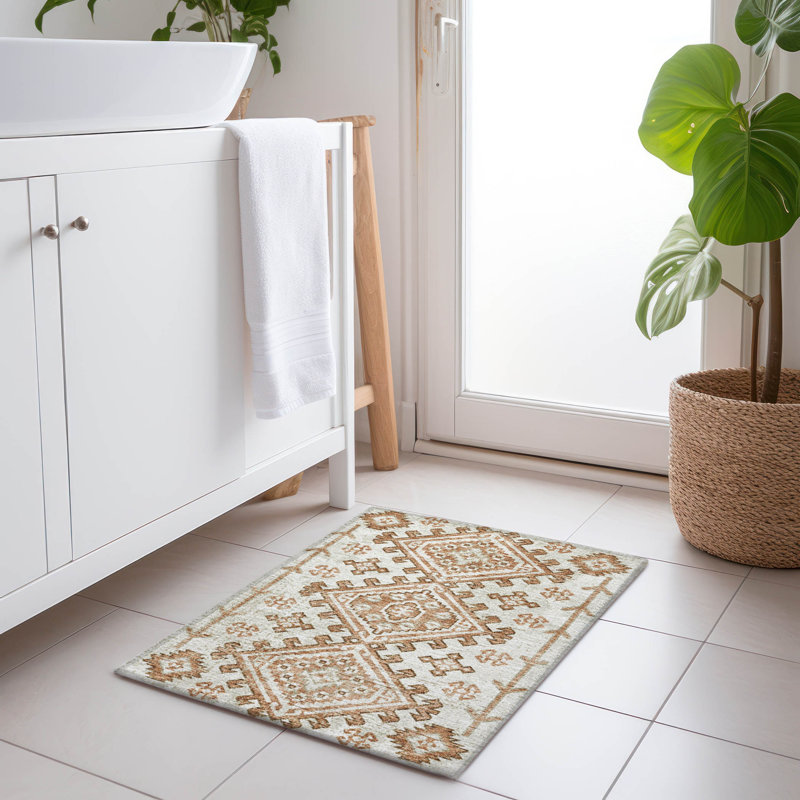Tapis de qualité supérieure lavable à la machine AMF73 Canyon 1 pi 8 po x 2 pi 6 po, Rectangle 1 pi 8 po x 2 pi 6 po
