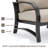 4 Piece Aluminum Conversation Seating Group with Sunbrella Cushions