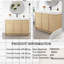 Meuble-lavabo autoportant 48 po avec lavabo en résine blanche