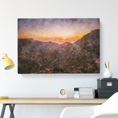 Road Through Mallorca - Wrapped Canvas