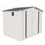 Remises en métal durables, rangement de jardin spacieux de 8 pi x 6 pi, conception moderne pour un usage domestique