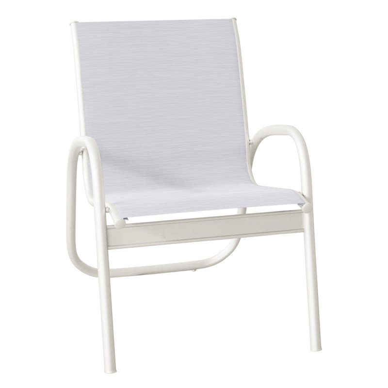 Fauteuil de patio Gardenella, Neige texturée, Ormeau
