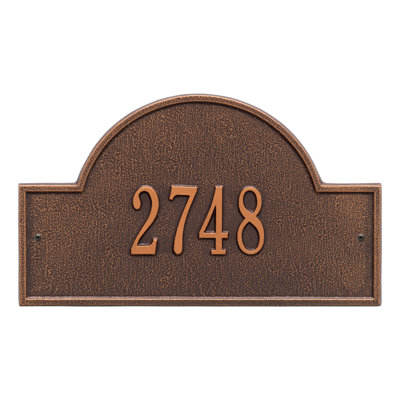 Plaque d'adresse murale 1 ligne