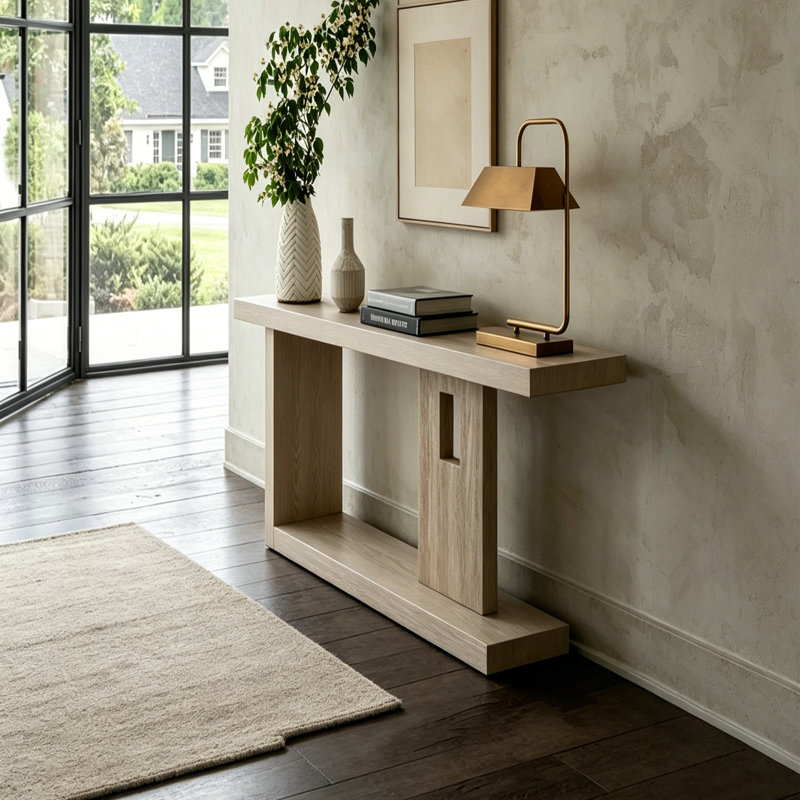 Console de style américain rétro et simple, H 31,5 po x l 47,24 po x P 13,78 po