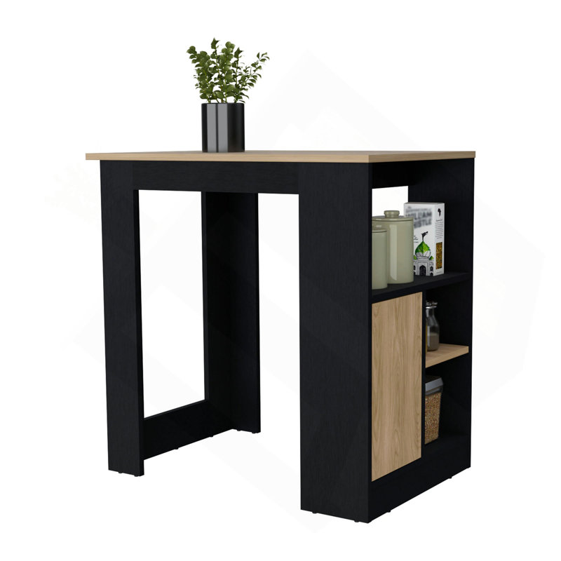 1-Door Kitchen Island with Open Storage