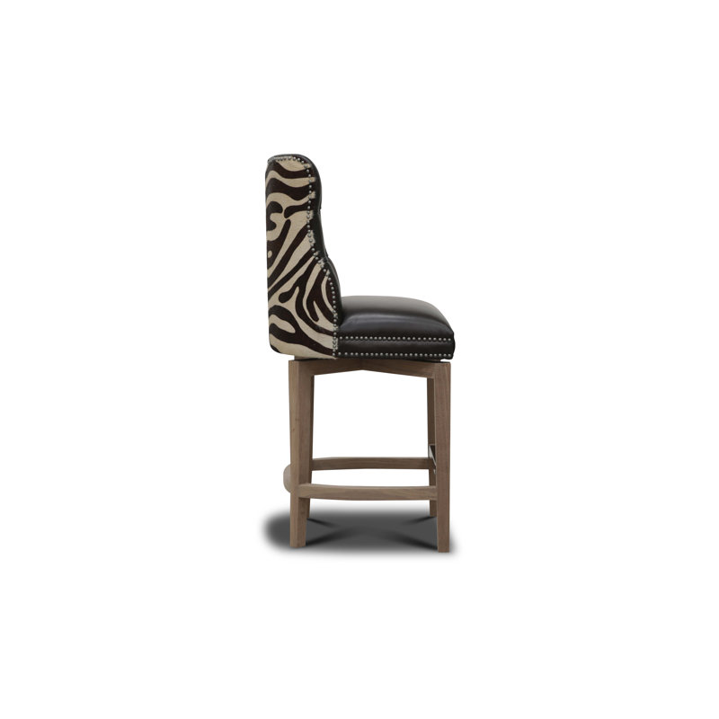 Ranch Upholstered Stool with Solid Wood Frame